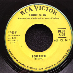 Sandie Shaw Together / One More Lie USED VINYL 7INCH 45 RPM SINGLE PROMO