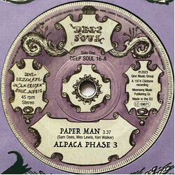 Alpaca Phase III / Sam Dees Paper Man / False Alarms USED VINYL 7INCH 45 RPM SINGLE