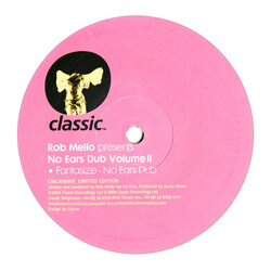 Rob Mello No Ears Dub Volume II USED VINYL 12INCH LIMITED EDITION 45 RPM