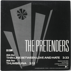 The Pretenders Thin Line Between Love And Hate Vinyl 12" USED