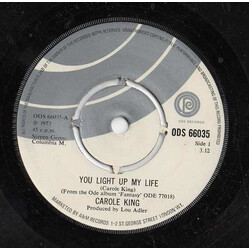 Carole King You Light Up My Life Vinyl 7" USED