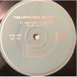 Reverend Roland Blount The Loveliness Of Christ Vinyl LP USED