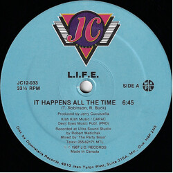 L.I.F.E. It Happens All The Time VINYL 12" USED