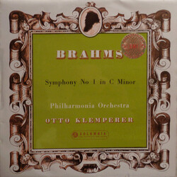 Johannes Brahms / Philharmonia Orchestra / Otto Klemperer Symphony No. 1 In C Minor Vinyl LP USED