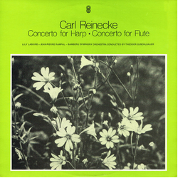 Carl Reinecke / Lily Laskine / Jean-Pierre Rampal / Bamberger Symphoniker / Theodor Guschlbauer Concerto For Harp • Concerto For Flute Vinyl LP USED