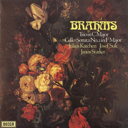 Johannes Brahms / Julius Katchen / Josef Suk / Janos Starker Trio In C Major / Cello Sonata No. 2 In F Major Vinyl LP USED