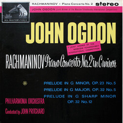 John Ogdon / Sergei Vasilyevich Rachmaninoff / Philharmonia Orchestra / John Pritchard Piano Concerto No.2 In C Minor Vinyl LP USED