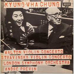 Sir William Walton / Igor Stravinsky / Kyung-Wha Chung / The London Symphony Orchestra / André Previn Violin Concertos Vinyl LP USED