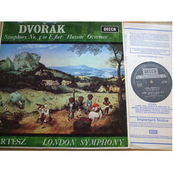 Antonín Dvořák / István Kertész / The London Symphony Orchestra Symphony No. 3 ∙ "Hussite"  Overture Vinyl LP USED