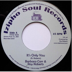Barbara Carr & Roy Roberts / Eddie Floyd Its Only You / Guess It Wasn't Meant To Be USED VINYL 7INCH 45 RPM STEREO