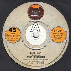 Todd Rundgren Real Man Vinyl 7" USED