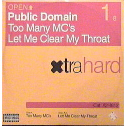 Public Domain Too Many MC's / Let Me Clear My Throat VINYL 12" USED