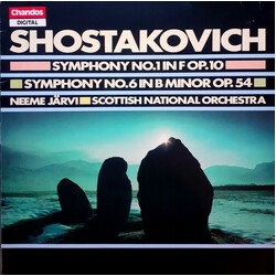 Dmitri Shostakovich / Neeme Järvi / Royal Scottish National Orchestra Symphonies No. 1 In F Op. 10 / Symphony No. 6 In B Minor Op. 54 Vinyl LP USED
