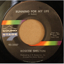 Roscoe Shelton Running For My Life USED VINYL 7INCH 45 RPM SINGLE