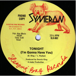 Symeron Tonight (I'm Gonna Have You) VINYL 12" USED