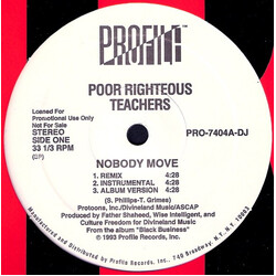 Poor Righteous Teachers Nobody Move / Da Rill Shit USED VINYL 12INCH 33 S RPM PROMO