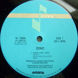 Zinc (2) Street Level USED VINYL 12INCH 33 S RPM