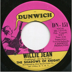 The Shadows Of Knight Willie Jean / The Behemoth USED VINYL 7INCH 45 RPM SINGLE
