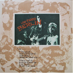 Lou Reed Berlin Vinyl LP USED