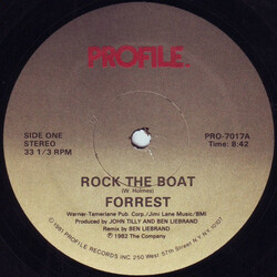 Forrest Rock The Boat USED VINYL 12INCH 33 S RPM SINGLE
