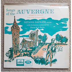 Joseph Canteloube / Netania Davrath / Pierre De La Roche Songs Of The Auvergne Vinyl LP USED