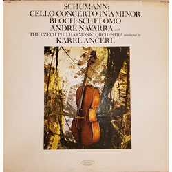 André Navarra / The Czech Philharmonic Orchestra / Karel Ančerl / Robert Schumann / Ernest Bloch Cello Concerto In A Minor / Schelomo Vinyl LP USED