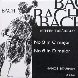 Johann Sebastian Bach / Janos Starker Suites For 'Cello - No 3 In C Major / No 6 In D Major Vinyl LP USED