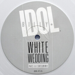 Billy Idol White Wedding Parts I & II (Shot Gun Mix) / Mega Idol Mix USED VINYL 12INCH PARTIALLY MIXED 45 RPM