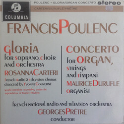 Francis Poulenc / Rosanna Carteri / Maurice Duruflé / Georges Prêtre / Orchestre National De France Gloria / Concerto For Organ Vinyl LP USED