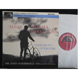Sir Edward Elgar / Sir John Barbirolli / Philharmonia Orchestra Enigma Variations / Cockaigne Overture Vinyl LP USED