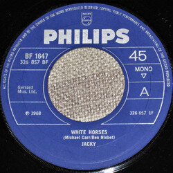 Jackie Lee (2) White Horses USED VINYL 7INCH 45 RPM SINGLE MONO