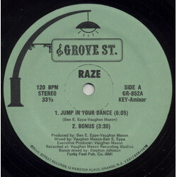 Raze Jump In Your Dance / Jack The Groove USED VINYL 12INCH 33 S RPM