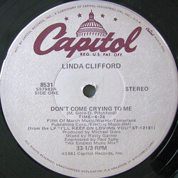Linda Clifford Don't Come Crying To Me VINYL 12" USED
