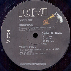 Vicki Sue Robinson Trust In Me / Don't Try To Win Me Back Again VINYL 12" USED
