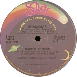 Shalamar Make That Move USED VINYL 12INCH 33 S RPM STEREO