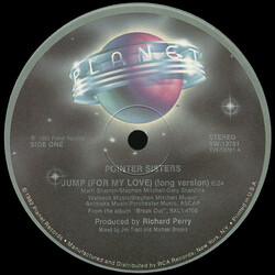 Pointer Sisters Jump (For My Love) USED VINYL 12INCH 33 S RPM SINGLE