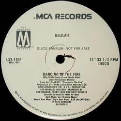 Delilah (3) Dancing In The Fire Vinyl 12" USED