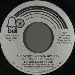 Edison Lighthouse She Works In A Woman's Way / It's Gonna Be A Lonely Summer VINYL 7" USED