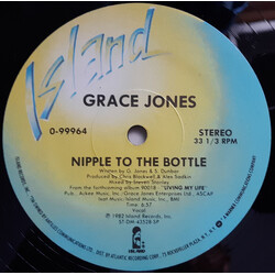 Grace Jones Nipple To The Bottle USED VINYL 12INCH 33 S RPM SINGLE