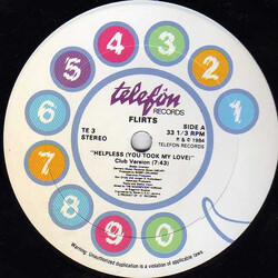 The Flirts Helpless (You Took My Love) (Club Version) USED VINYL 12INCH 33 S RPM STEREO