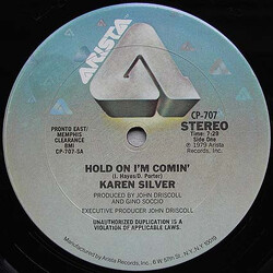 Karen Silver Hold On I'm Comin' VINYL 12" USED