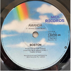 Boston Amanda USED VINYL 7INCH 45 RPM