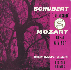 Franz Schubert / Wolfgang Amadeus Mozart / London Symphony Orchestra / Leopold Ludwig "Unfinished" / Great G Minor Vinyl LP USED