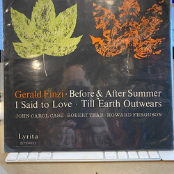 Gerald Finzi Before And After The Summer, Till Earth Outwears, I Said To Love Vinyl LP USED