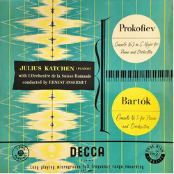 Julius Katchen / L'Orchestre De La Suisse Romande / Ernest Ansermet / Sergei Prokofiev / Béla Bartók Concerto No.3 In C Major For Piano And Orchestra 