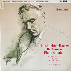 Hans Richter-Haaser / Ludwig van Beethoven Piano Sonatas: No. 27 In E Minor, Op. 90; No. 29 In B Flat, Op.106 "Hammerklavier" Vinyl LP USED