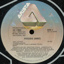 Freddie James Hot Thing USED VINYL 12INCH 33 S RPM PROMO