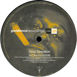 Deep Sensation Can't Give You Up VINYL 12" USED