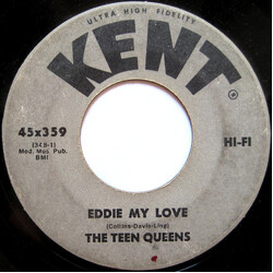 The Teen Queens Eddie My Love / Just Goofed USED VINYL 7INCH SINGLE 45 RPM REISSUE