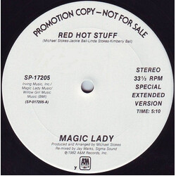 Magic Lady Red Hot Stuff USED VINYL 12INCH 33 S RPM PROMO